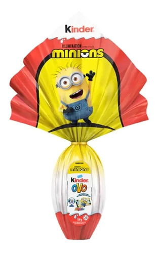 Ovo De Páscoa Kinder Ovo Minions 100grs Brinquedo Surpresa