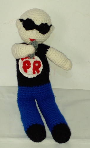 Muñeco Patricio Rey Tejido A Crochet. 50 Cm. Parque Chas.