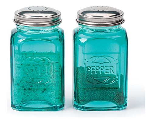 Rsvp Retro Salt And Pepper Shakers Turquoise