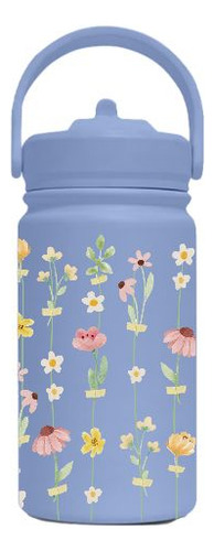 Garrafa Termica Fresh 350 Azul Claro Florescer Suave - Gocas