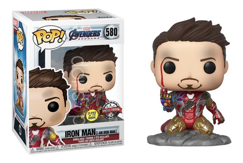 Funko Pop Yo Soy Iron Man Endgame Glow Edicion Especial