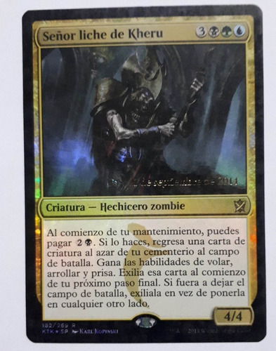 Magic Kheru Lich Lord (prerelease) (khans Of Tarkir) Foil