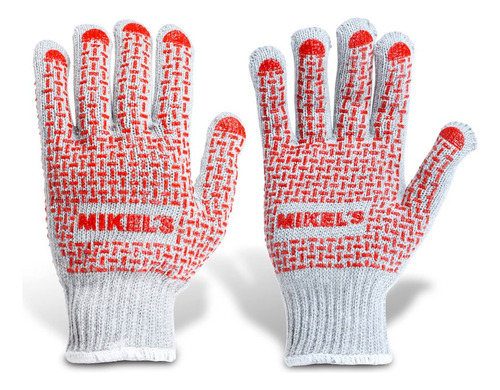 Guantes Para Trabajo De Algodón Con Puntos Mikels Gpvc-2