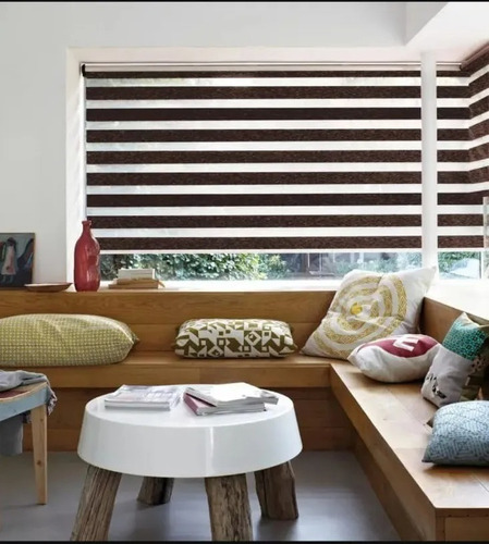 Cortinas Roller Doble Zebra Jaspeadas 180x200 - 5 Colores