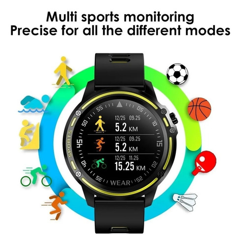 De Reloj Inteligent Hombre Reloj Inteligente Fulltouch Redondo