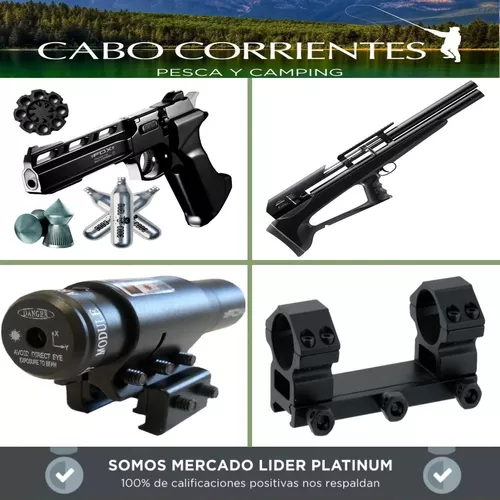 Rifle Aire Comprimido Fox Pcp Pr900 Polímero 5,5 + Inflador