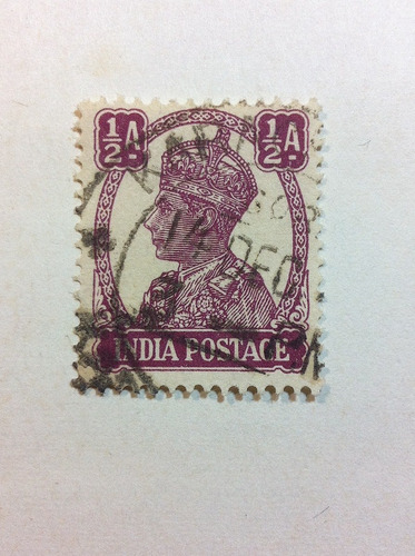 Timbre Postal De India Estampilla 1945