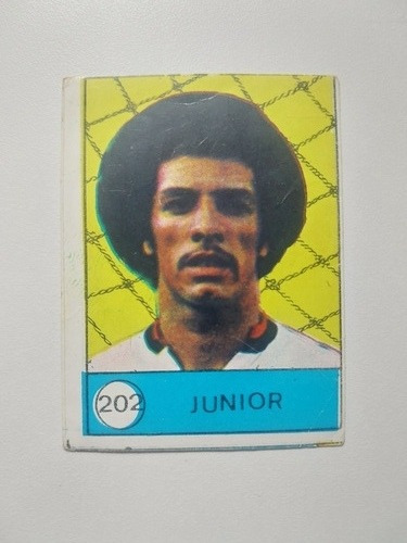 01 Figurinha Leo Junior #202 Flamengo Miscelânea 1976 Rookie