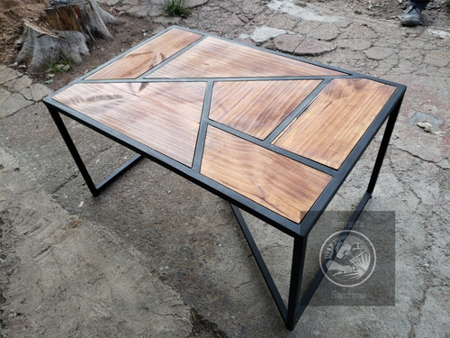 Imagen 7 de 7 de Mesa Ratona De Hierro Y Madera