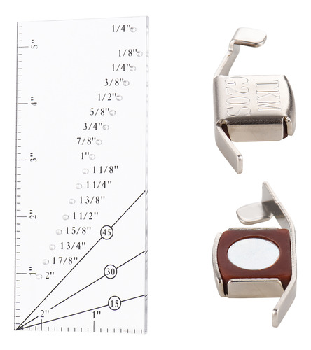 Regla Magnética, Costura Con Margen De Tolerancia, Regla Par