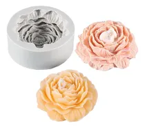 Comprar Molde Silicona Peonia Flor Grande Velas Jabones Yeso Resina