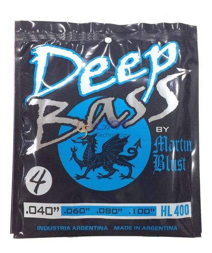 Encordado Para Bajo Martin Blust Deep Bass 040-100 Y 045-105