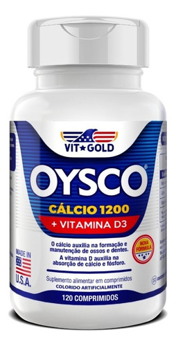 Oysco Cálcio 1200 Mg + Vitamina D3 120 Comprimidos Sabor Sem Sabor
