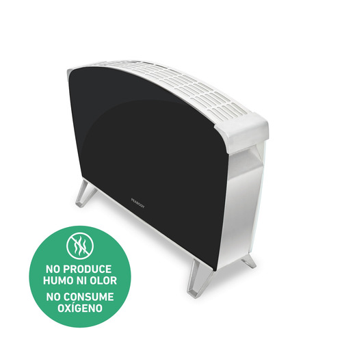 Vitroconvector Peabody Doble Vidrio 1500w Negro Pe-bvc15 P1