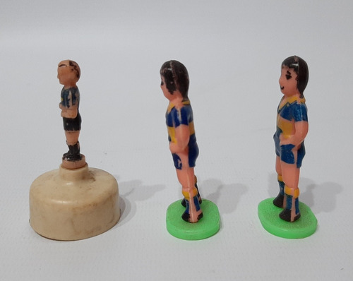 Imagen 2 de 4 de Jugador Boca Junior Plástico Lote X 3 Ro 284