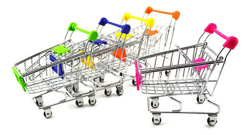 3pcs Mini Carrito De Compras Para Niños Jugete De Tienda -