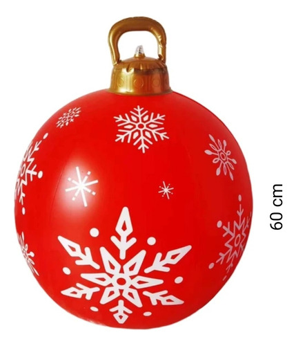 Esfera Inflable Gigante Decoración Navidad Pvc Copos De Niev
