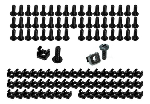20 Tornillos Con Tuercas Enjauladas M6 Para Rack De Servidor