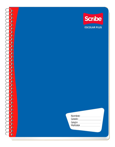 Cuaderno Profesional Scribe Escolar Plus Raya 100 Hojas