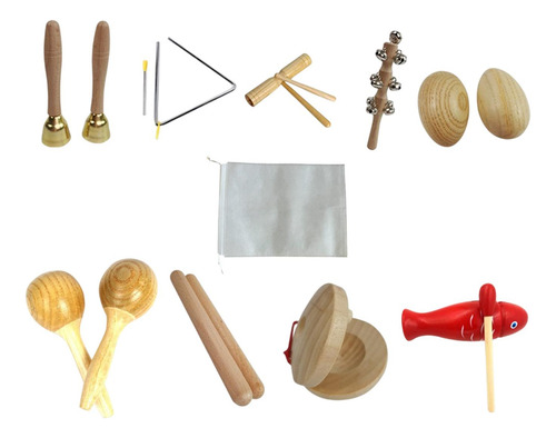 9 Pcs Instrumentos Musicales Para Niños Conjunto De
