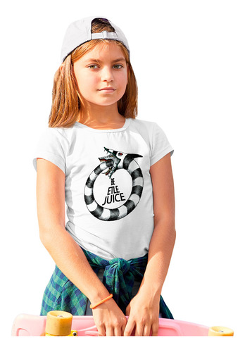 Playera De Manga Corta Con Estampado Beetlejuice Retro