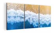 Comprar Cuadro Decorativo Mural Triptico Paisaje Playa 90x42 Mdf