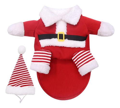 Lindo Traje De Papá Noel Con Gorro De Papá Noel Para Xs .