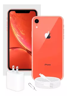 Apple iPhone XR 64 Gb Coral Con Caja Original Batería 100%