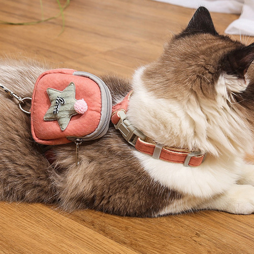 Pechera Arnés Mochila Con Correa Para Perro Gato
