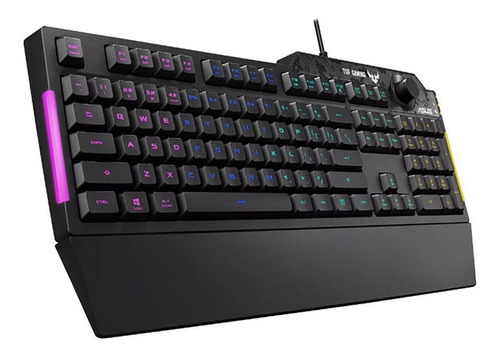 Teclado Asus Gaming Tuf Gaming K1-usb 1000hz. / 5 Zonas Rgb Color del teclado Negro