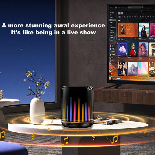 Altavoces Subwoofer Bluetooth Portátiles Genéricos Con Luces