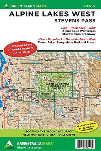 Libro: Alpine Lakes West Stevens Pass, Wa No. 176s (green