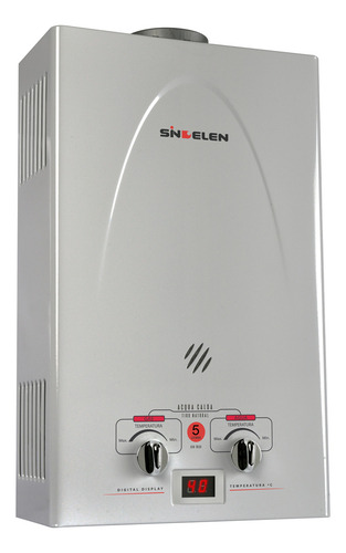Calefon Sindelen 5 Lts Glp Tiro Natural Gas Licuado Plateado