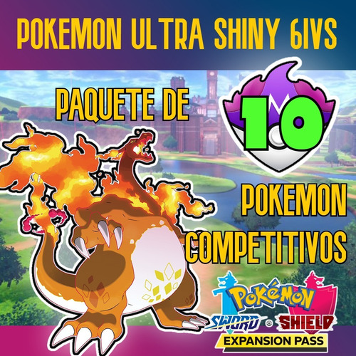 Imagen 1 de 1 de 10 Pokemon Shiny Sword Shield Espada Escudo 6iv Competitivos