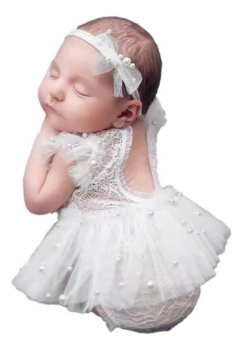 Falda De Encaje Para Fotografía De Bebés Recién Nacidos