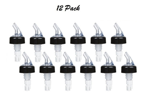 Set 12 Dosificador Vertedor 2 Oz Pourer Licor Plastico Bar