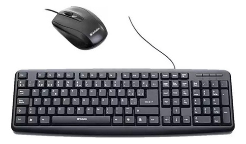 Verbatim Combo 98111 C/cable Teclado+mouse Negro