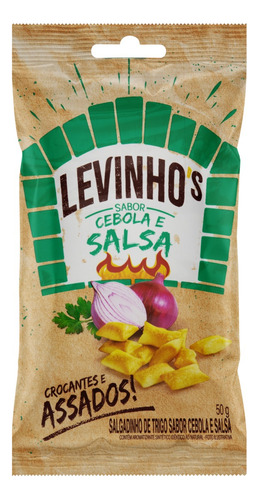 Salgadinho de Trigo Levinho's cebola e salsa 50 g