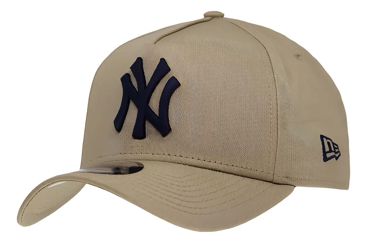 Boné New Era Aba Curva Ajuste Mlb Ny Yankees Af Marrom Claro Cor Bege Tamanho un