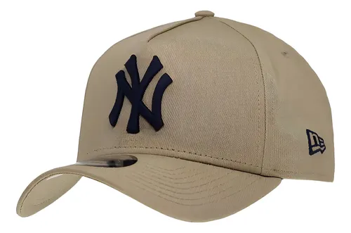 Boné New Era Aba Curva Ajuste Mlb Ny Yankees Af Marrom Claro Cor Bege Tamanho un