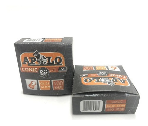 Pack Promo X 20 Cajas De 100 Uds Postones Apolo 5.5 Caza