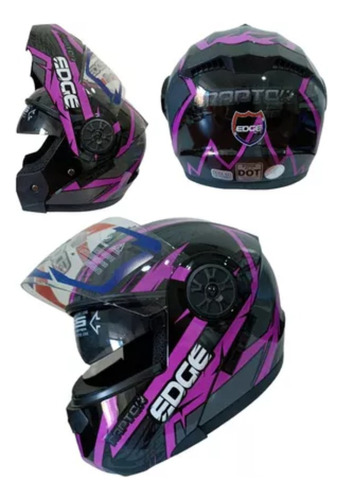 Casco Moto Modular Edge Turbo Raptor Motos Bicicleta