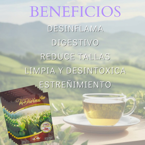 Te Divina (3 Sobres) 100% Original Envío Gratis Detox