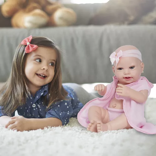 Boneca Bebê Reborn Realista Linda 20 Itens Bolsa Maternidade