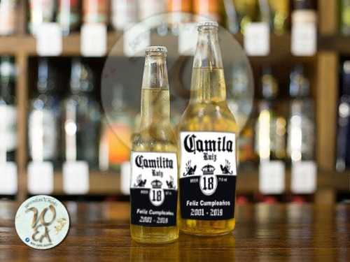 Etiquetas Personalizadas Botellas Cerveza Corona Pilsen Y +