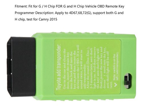 Programador De Llaves Obd Remote Auto Device Transponder Key