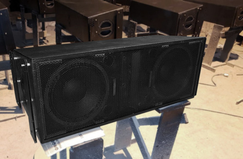 Line Array Doble 12 Caja Vacía C/ Accesorios