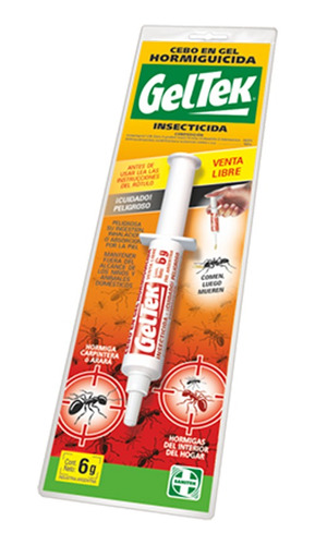 Jeringa Hormiguicida Cebo Insectos Hormigas Geltek X 6 Gr