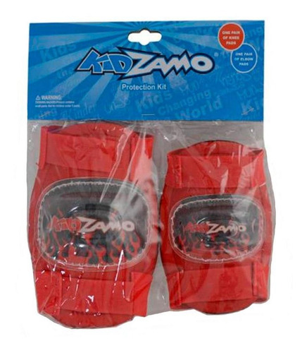 Kit Joelheira E Cotoveleira Infantil Vermelho