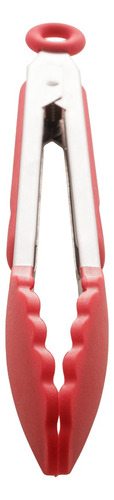 Pinça De Silicone C/cabo De Aço Inox - Vermelha - Lyo Cor Vermelho